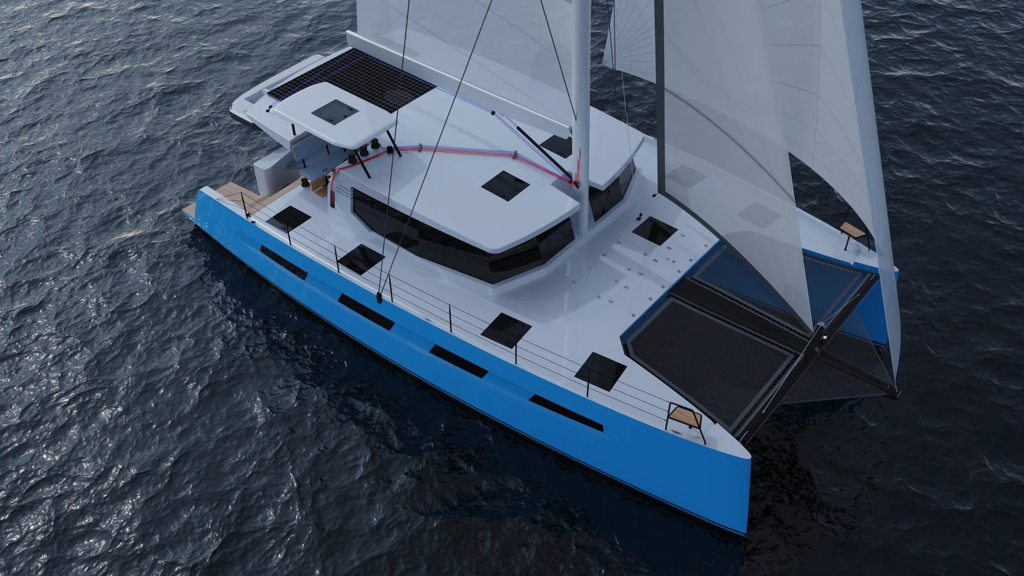 Vision 484 catamaran — design render